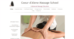 Desktop Screenshot of cdamassageschool.com