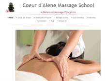 Tablet Screenshot of cdamassageschool.com